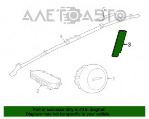 Подушка безпеки airbag сидіння прав Jaguar F-Pace X761 17-