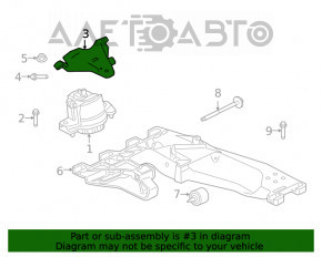 Кронштейн подушки двигуна лівий Jaguar F-Pace X761 17-3.0, 5.0