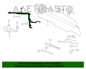 Датчик положення дверей багажника прав Jaguar F-Pace X761 17-