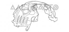 Подкрылок передний левый Jaguar F-Pace X761 17-20 OEM