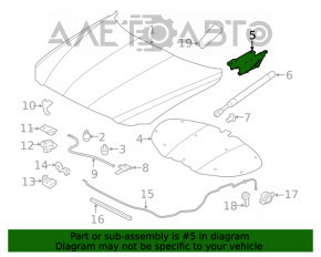 Петля капота права Jaguar F-Pace X761 17-20