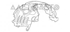 Подкрылок передний правый Jaguar F-Pace X761 17-20 новый OEM оригинал