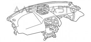 Торпедо передняя панель без AIRBAG Jaguar F-Pace X761 17-20 коричневая