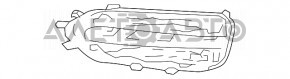 Грати радіатора grill Jaguar F-Pace X761 17-20 з емблемою чорний глянець