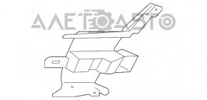 Кронштейн переднего бампера правый Jaguar F-Pace X761 17-20