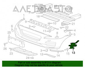 Кронштейн переднього бампера правий Jaguar F-Pace X761 17-20