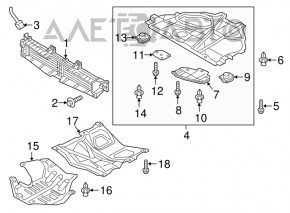 Жалюзи дефлектор радиатора в сборе Mazda CX-9 16- новый OEM оригинал
