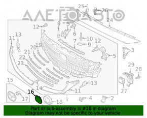 Эмблема решетки радиатора Mazda CX-5 17- под радар OEM