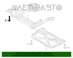 Болт крепления переднего подрамника 8шт Audi A4 B8 13-16 100мм