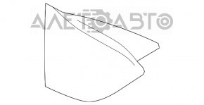 Заглушка бокового дзеркала передня права Kia Niro 17-22 чорна