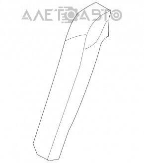 Накладка збоку задніх сидінь ліва Kia Optima 11-15 USA ганчірка сіра, іржаві кріплення, під хімчистку