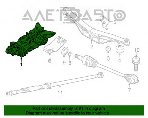 Задній диференціал редуктор BMW X1 F48 16-19 1,74 AWD, 48к