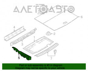 Пенопласт багажника правый BMW X1 F48 16-22