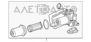 Корпус масляного фильтра ДВС с охладителем Mercedes CLA 250 14-19