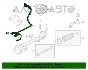 Проводка рулевой рейки Jaguar F-Pace X761 17-