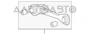Важіль поперечний задній правий VW Passat b7 12-15 USA тип 2 новий неоригінал