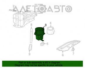 Мотор вентилятор пічки Audi A4 B8 08-12 новий неоригінал