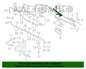 Поводок дворника правый Audi Q7 4L 10-15