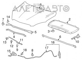 Замок капота Buick Encore 17-18