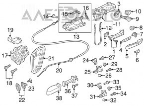 Замок двери передней левой Audi A3 8V 15-20 новый неоригинал