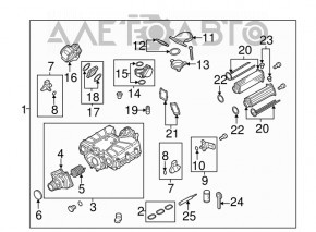 Расходомер воздуха VW Jetta 11-18 USA 2.0 новый неоригинал