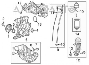 Піддон масляний Mercedes CLA 250 14-19 2.0T