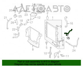 Патрубок охолодження нижній Mercedes X164 GL ML 450 500 550