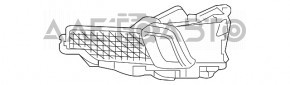 Грати переднього бампера лев Acura MDX 17-20 рест під птф новий неоригінал
