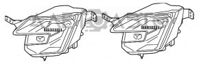 Противотуманная фара птф левая Ford Explorer 16-19 LED LED 16-17 новый неоригинал