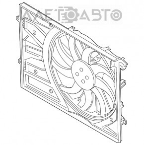 Диффузор кожух радиатора в сборе Hyundai Santa FE 19-20 2.4 новый неоригинал