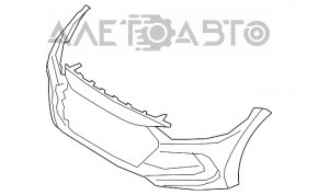 Бампер передній голий Hyundai Elantra AD 17-18