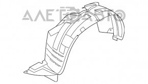 Підкрилок передній правий Kia Sorento 14-15 рест новий неоригінал