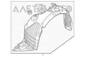 Подкрылок передний правый Kia Forte 4d 17-18 рест новый неоригинал