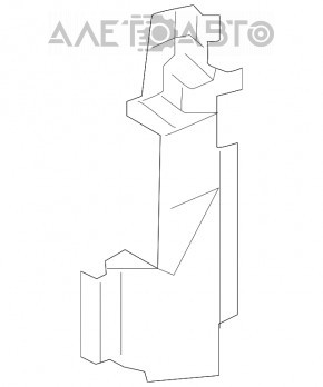 Дефлектор радіатора прав Lexus UX200 UX250h 19-