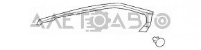 Ущільнювач дверей верхній задній правий Lexus UX200 UX250h 19- новий OEM оригінал