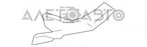 Накладка порога ззаду права Lexus UX200 19- подряпини