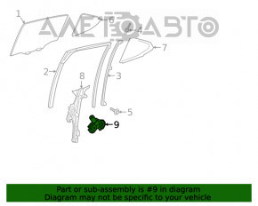 Мотор стеклоподъемника задний левый Lexus UX200 UX250h 19-