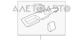 Накладка управления стеклоподъемниками задняя левая Ford Fusion mk5 13-20 структура