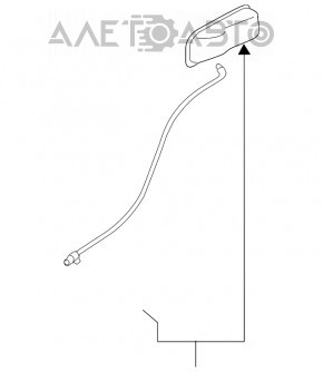 Ручка опускания сидения задняя правая Audi Q5 8R 09-17 серая, с тросиком