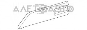 Накладка передней панели с дефлектором обдува правая Lexus UX200 UX250h 19-