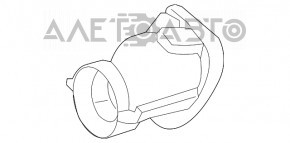 Насадка глушителя правая Mercedes GLA 15-20 ржавый