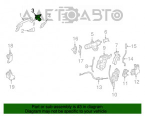 Заглушка внешней ручки передняя правая Mercedes GLA 15-20