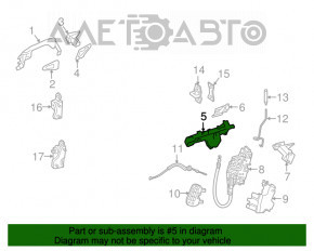 Механизм ручки двери задней левой Mercedes GLA 15-20