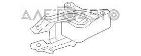Подушка двигателя верхняя Mercedes GLA 14-20