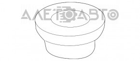 Кронштейн радіатора нижній правий Mercedes GLA 14-20 2.0 гума новий OEM оригінал