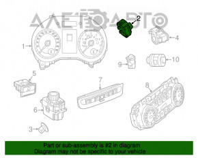 Замок зажигания с кнопкой Start/Stop Mercedes GLA 15-20