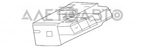 Управление подсветкой щитка приборов Lexus UX200 UX250h 19-