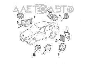 Динамік задній задній правий Mercedes GLA 14-20