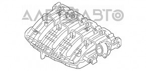 Коллектор впускной VW Passat b8 16-19 USA 2.0T
