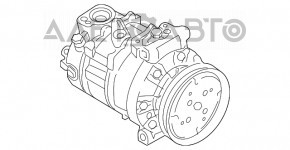 Компрессор кондиционера VW Passat b8 16-19 USA 2.0T